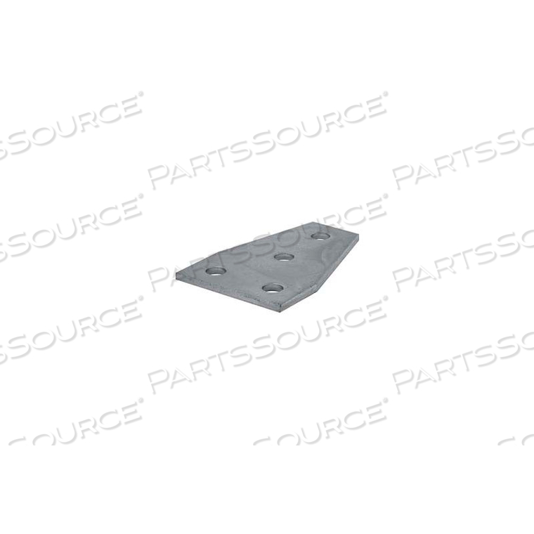 1-5/8" FLAT PLATE P1358EG, 4 HOLE, ELECTRO-GALVANIZED 