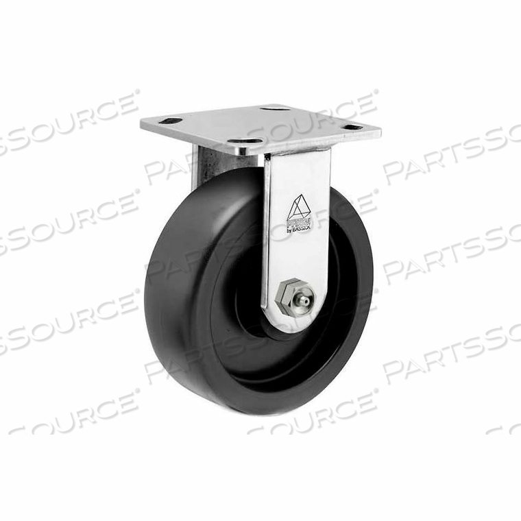 PRISM STAINLESS STEEL RIGID CASTER - POLYOLEFIN - 5" DIA. by Bassick PRISM STAINLESS STEEL RIGID CASTER - POLYOLEFIN - 5" DIA. by Bassick