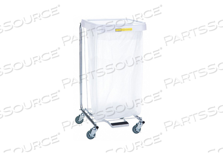 LAUNDRY HAMPER CART 1 COMP GRY 3.5 CU FT by R&B Wire Products, Inc.