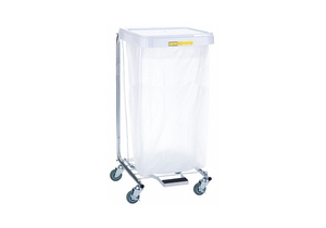 LAUNDRY HAMPER CART 1 COMP GRY 3.5 CU FT by R&B Wire Products, Inc.