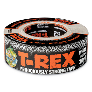 DUCT TAPE, 3" CORE, 1.88" X 30 YDS, WHITE by T Rex