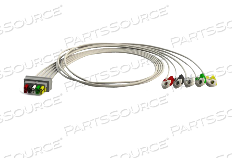 5 LEAD MIXED LENGTH LEADWIRE SET by Vyaire Respiratory Diagnostics LLC.