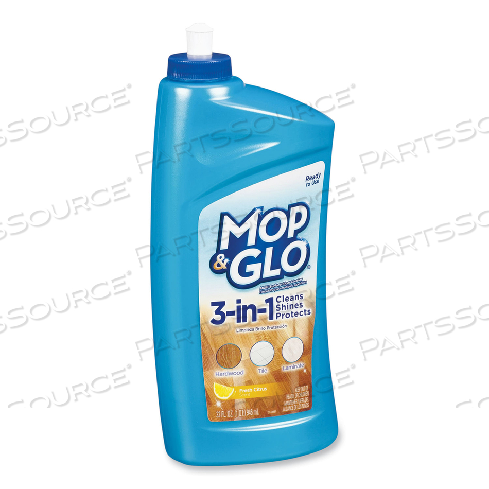 TRIPLE ACTION FLOOR CLEANER, FRESH CITRUS SCENT, 32 OZ BOTTLE by Mop & Glo