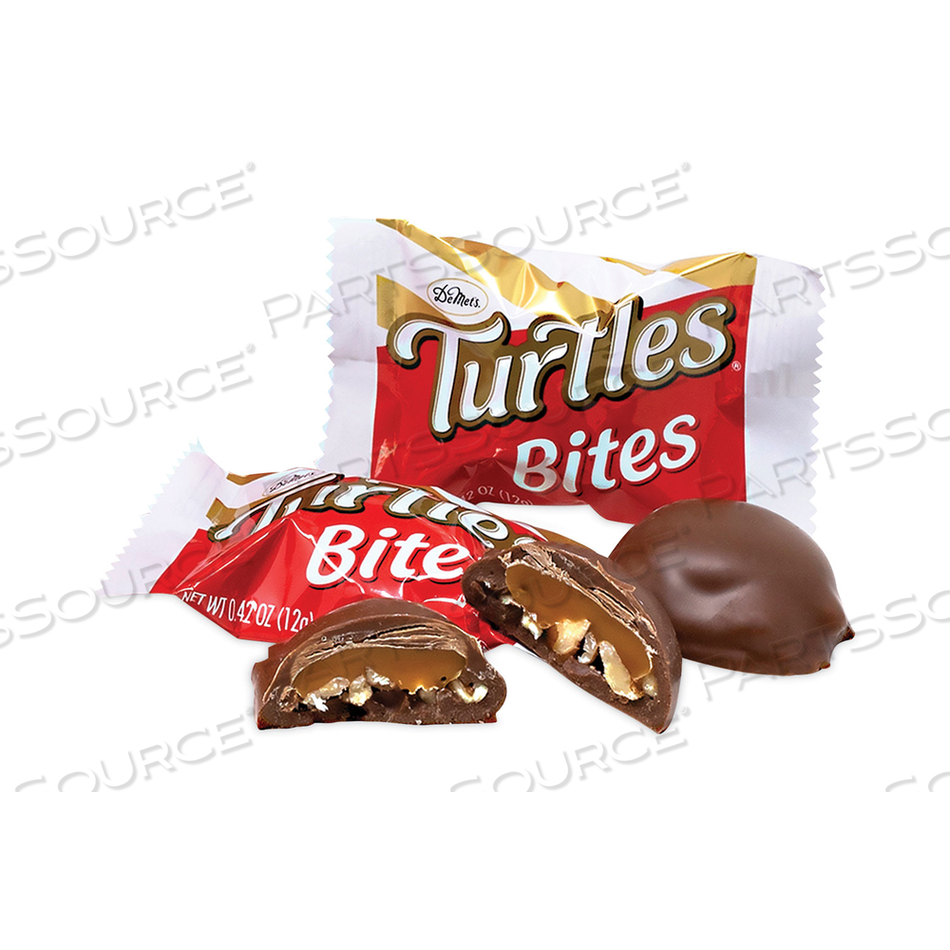 TURTLES ORIGINAL BITE SIZE CANDY, 0.42 OZ PACKET, 60/BOX 