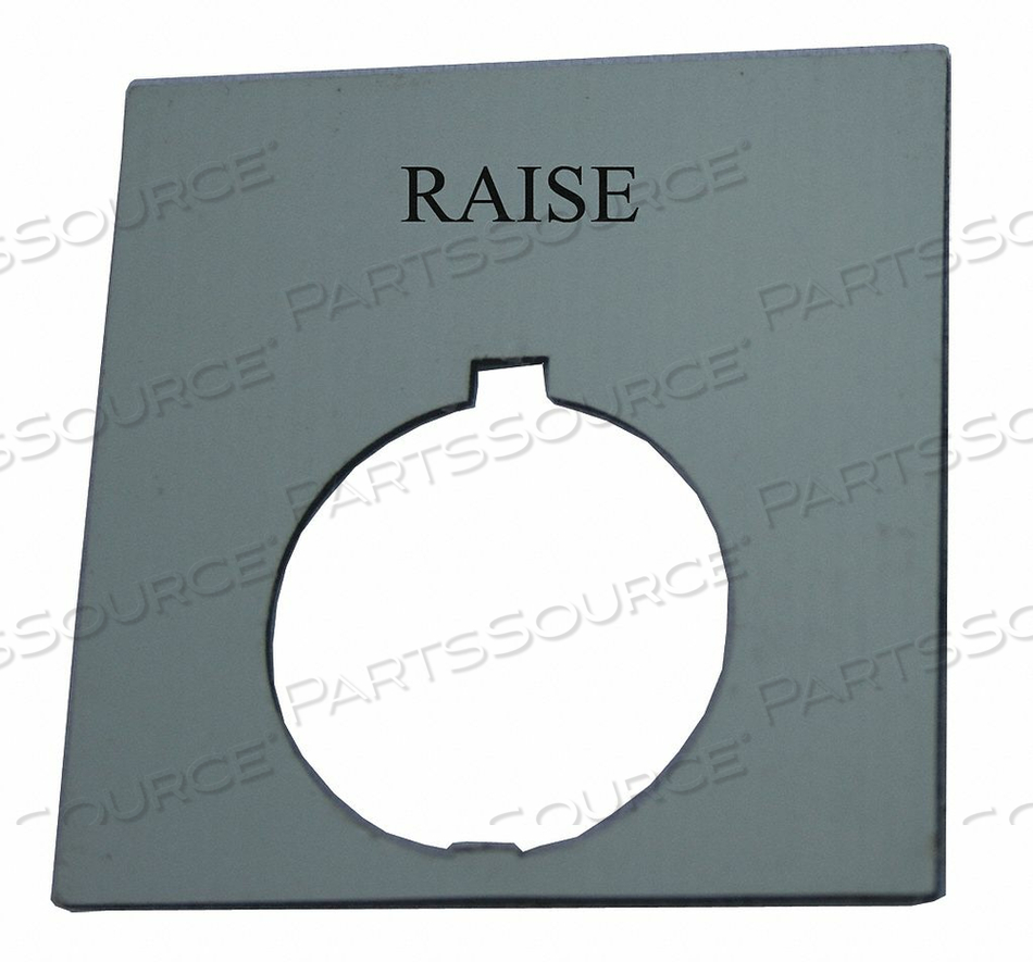 LEGEND PLATE SQUARE RAISE BLACK by Eaton LEGEND PLATE SQUARE RAISE BLACK by Eaton