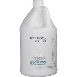 CHEM CREST 235 NON-CAUSTIC GENERAL WASH SOLUTION - 4 X 1 GALLON BOTTLE - CREST ULTRASONIC by Crest Ultrasonics