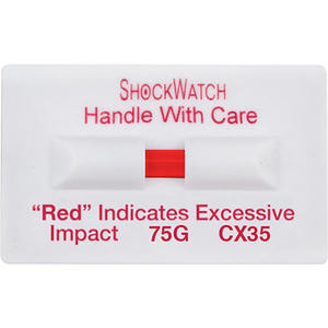 SPOTSEE CLIP SINGLE TUBE IMPACT INDICATORS, 75G RANGE, 100/BOX by Shockwatch Inc