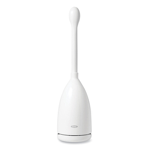 GOOD GRIPS NYLON TOILET BRUSH WITH CANISTER, WHITE by OXO