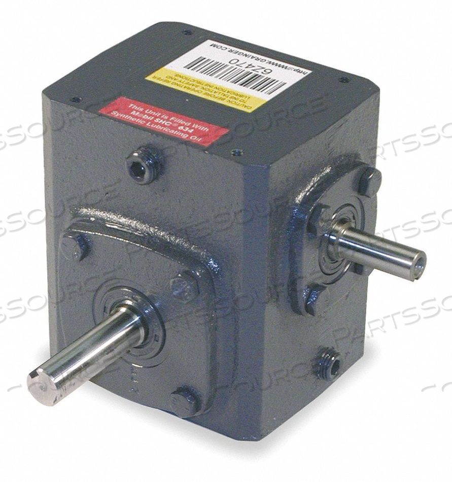 SPEED REDUCER, INPUT CONNECTION TYPE INDIRECT DRIVE, GEAR TYPE WORM, OUTPUT SHAFT TYPE ROUND, MAXIMUM OUTPUT SPEED 58 RPM, WORM CENTER DISTA by DAYTON ELECTRIC MANUFACTURING CO