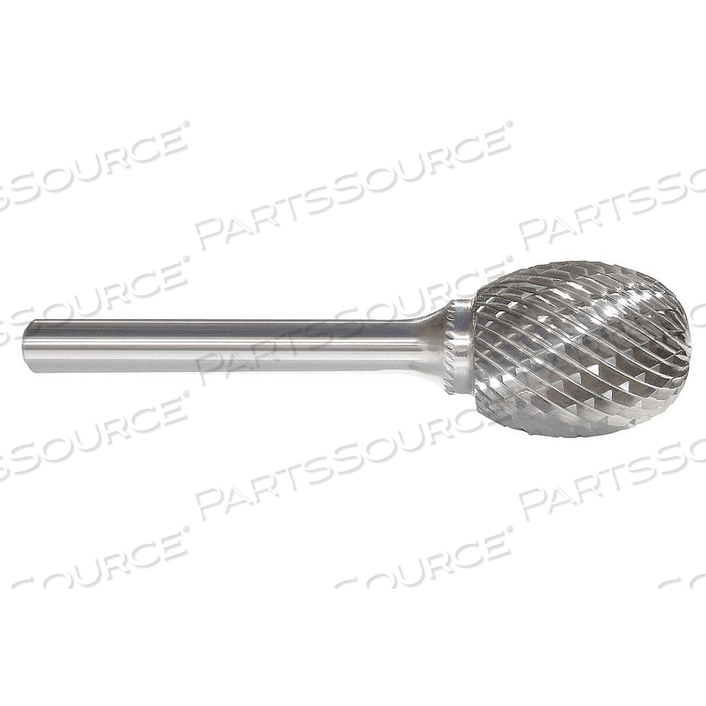 CARBIDE BUR, OVAL, SE-81, DOUBLE CUT, 3/16 IN X 9/32 IN HEAD, 3/16 IN SHANK by Approved Vendor