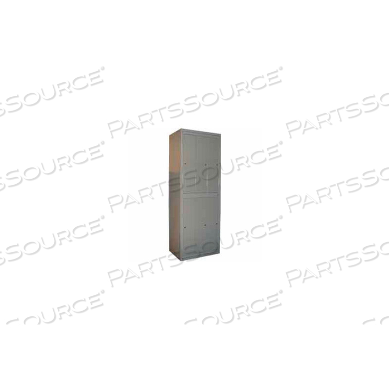 DOUBLE TIER 6 DOOR GARMENT LOCKER W/CAM LOCK, 31"WX21-1/4"DX84-1/2"H, GRAY, ASSEMBLED by George O'Day Inc DOUBLE TIER 6 DOOR GARMENT LOCKER W/CAM LOCK, 31"WX21-1/4"DX84-1/2"H, GRAY, ASSEMBLED by George O'Day Inc