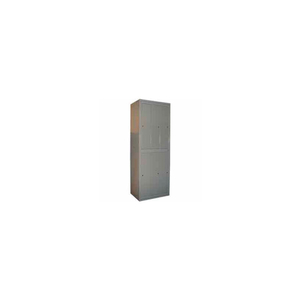 DOUBLE TIER 6 DOOR GARMENT LOCKER W/CAM LOCK, 31"WX21-1/4"DX84-1/2"H, GRAY, ASSEMBLED by George O'Day Inc DOUBLE TIER 6 DOOR GARMENT LOCKER W/CAM LOCK, 31"WX21-1/4"DX84-1/2"H, GRAY, ASSEMBLED by George O'Day Inc
