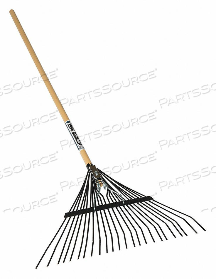 LEAF RAKE 24 TINE 54 WOOD HANDLE by Seymour Midwest