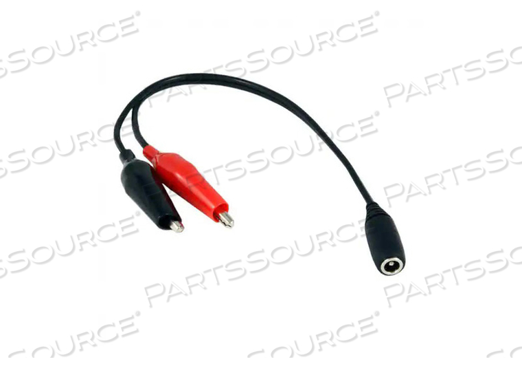 2.1 X 5MM JACK-GATOR CLIP CABLE ASSEMBLY 