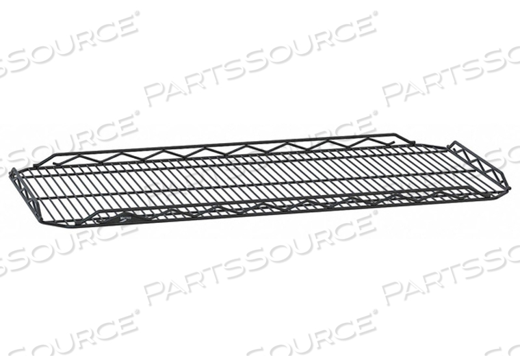 METRO HDM2148QBL QWIKSLOT DROP MAT WIRE DISPLAY SHELF, BLACK, 21" X 48" by Intermetro Industries (Emerson)