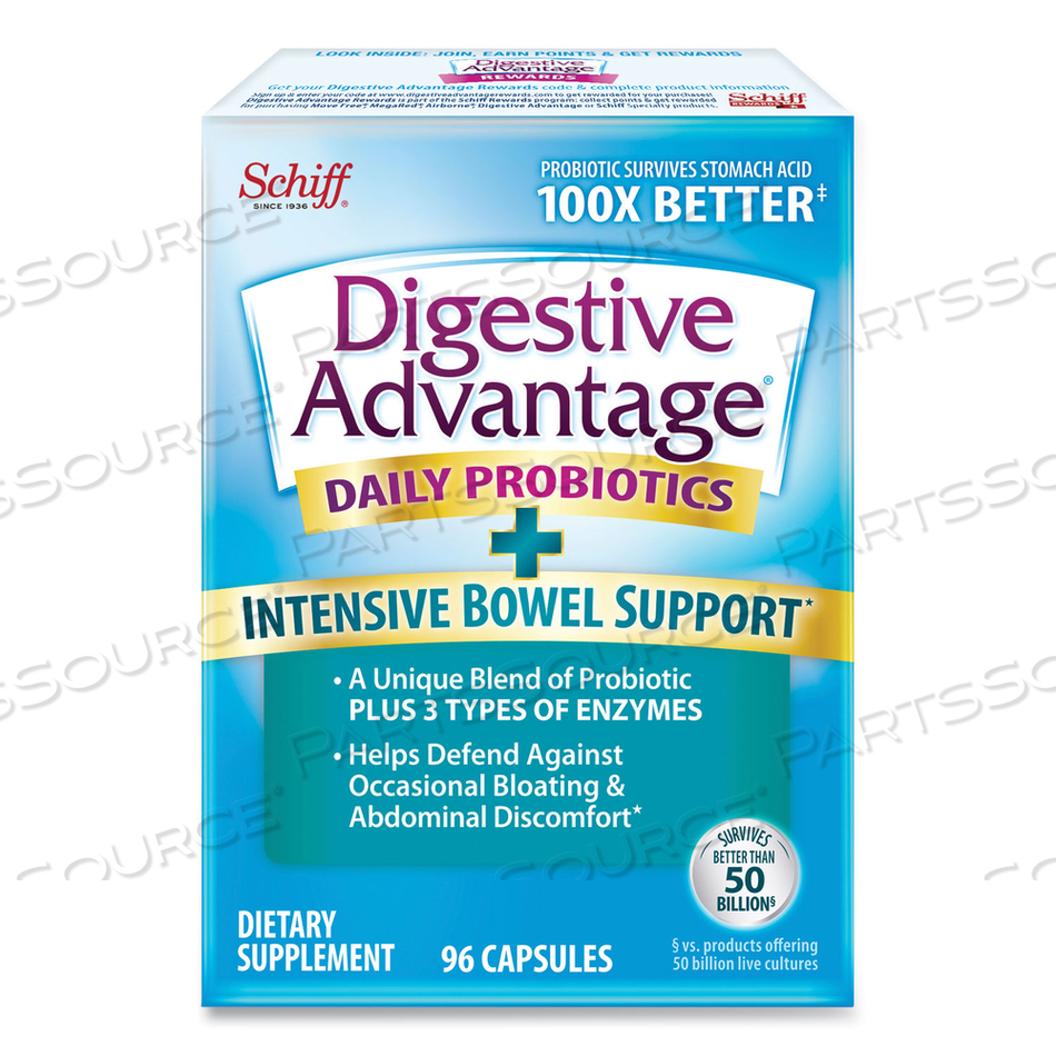 PROBIOTIC INTENSIVE BOWEL SUPPORT CAPSULE, 96 COUNT 