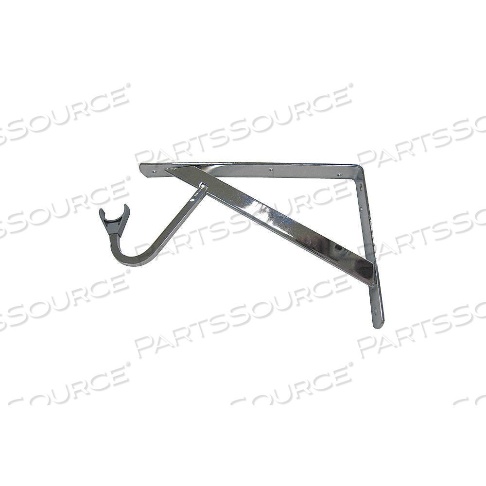 SHELF AND ROD BRACKET, STEEL, 500 LB LOAD CAPACITY (LB.), SLIVER, 12-51/64 IN by Approved Vendor SHELF AND ROD BRACKET, STEEL, 500 LB LOAD CAPACITY (LB.), SLIVER, 12-51/64 IN by Approved Vendor