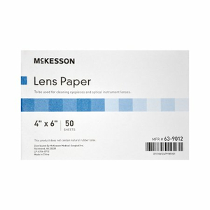 LENS CLEANER FOR OPTICAL INSTRUMENTS, 4 X 6 INCH PAPER SHEETS (12 PER PKG) by McKesson