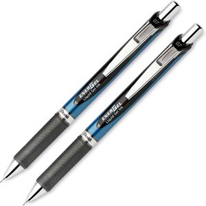 ENERGEL RETRACTABLE GEL PEN, REFILLABLE, METAL TIP, 0.7MM, BLACK INK, 2/SET by Pentel of America ENERGEL RETRACTABLE GEL PEN, REFILLABLE, METAL TIP, 0.7MM, BLACK INK, 2/SET by Pentel of America