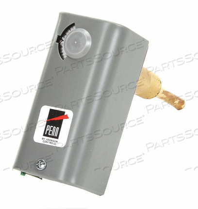 REMOTE BULB TEMPERATURE CONTROL W/MANUAL RESET 100/240F, KNOB ADJ, 6' CAP by Johnson Controls