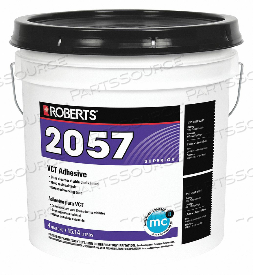 VCT ADHESIVE FLOORING PAIL 4 GAL. BEIGES by Roberts
