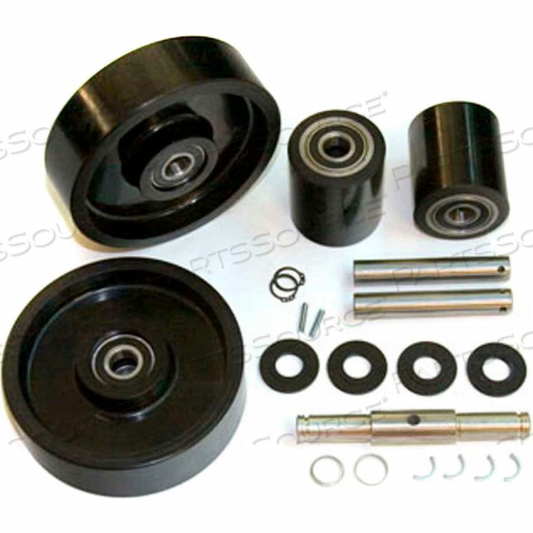 COMPLETE WHEEL KIT FOR MANUAL PALLET JACK - FITS DAYTON MODEL # 2ZE57 by GPS - Generic Parts Service COMPLETE WHEEL KIT FOR MANUAL PALLET JACK - FITS DAYTON MODEL # 2ZE57 by GPS - Generic Parts Service