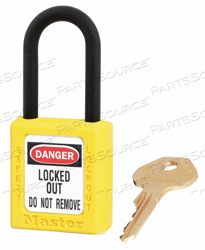 DIELECTRIC ZENEX SAFETY PADLOCK, YELLOW, 3/SET by Master Lock DIELECTRIC ZENEX SAFETY PADLOCK, YELLOW, 3/SET by Master Lock