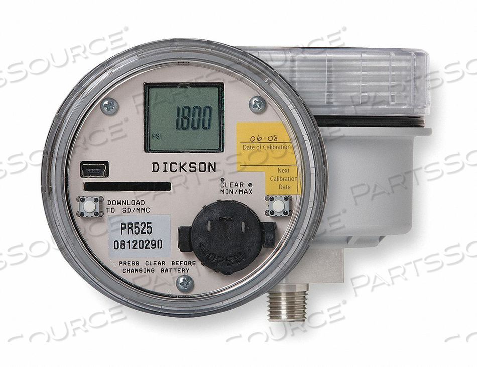 DATA LOGGER PRESSURE RANGE 0 TO 500 PSI by Dickson DATA LOGGER PRESSURE RANGE 0 TO 500 PSI by Dickson