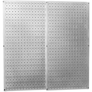 PEGBOARD PACK- 2 PANELS, GALVANIZED METALLIC, 32" X 32" X 3/4" by Wall Control Pegboard