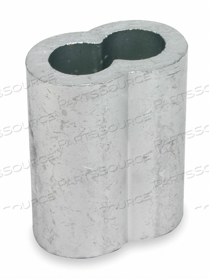 WIRE ROPE SLEEVE 1/8 IN ALUMINUM PK25 by DAYTON ELECTRIC MANUFACTURING CO