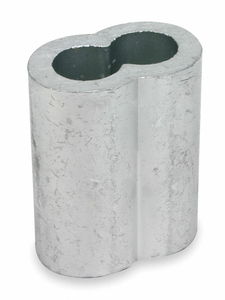 WIRE ROPE SLEEVE 1/8 IN ALUMINUM PK25 by DAYTON ELECTRIC MANUFACTURING CO
