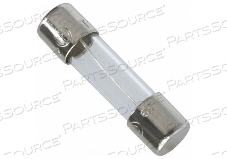 SLOW BLOW FUSE, 5 MM DIA, 250 MA, GLASS, 250 VAC, 35 A INTERRUPT, HOLDER MOUNTING, -55 TO 125 DEG C, 20 MM, CYLINDRICAL, MEETS CCC, CE, CSA, by Digi-Key