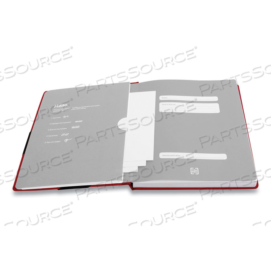 LARGE STARTER JOURNAL, 1 SUBJECT, NARROW RULE, RED COVER, 10 X 8, 192 SHEETS by TRU RED LARGE STARTER JOURNAL, 1 SUBJECT, NARROW RULE, RED COVER, 10 X 8, 192 SHEETS by TRU RED