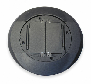 FLOOR BOX COVER CARPET FLANGE BLACK by Hubbell Incorporated, Wiring Device-Kellums