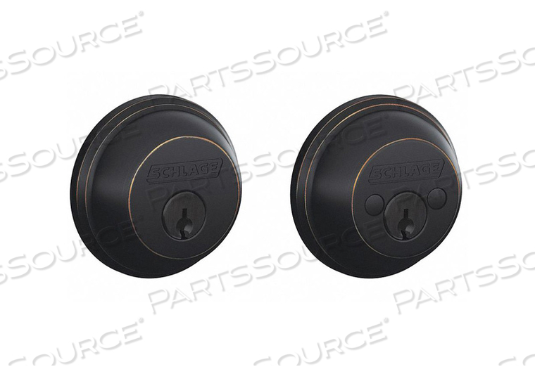 DEADBOLT AGED BRONZE DOUBLE CYLINDER by Schlage Lock DEADBOLT AGED BRONZE DOUBLE CYLINDER by Schlage Lock