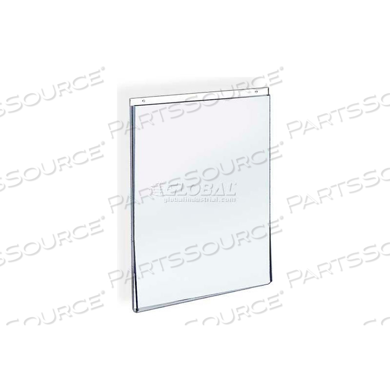 VERTICAL WALL MOUNT ACRYLIC SIGN HOLDER, 8.5" X 11", ACRYLIC - PKG QTY 10 by Azar International