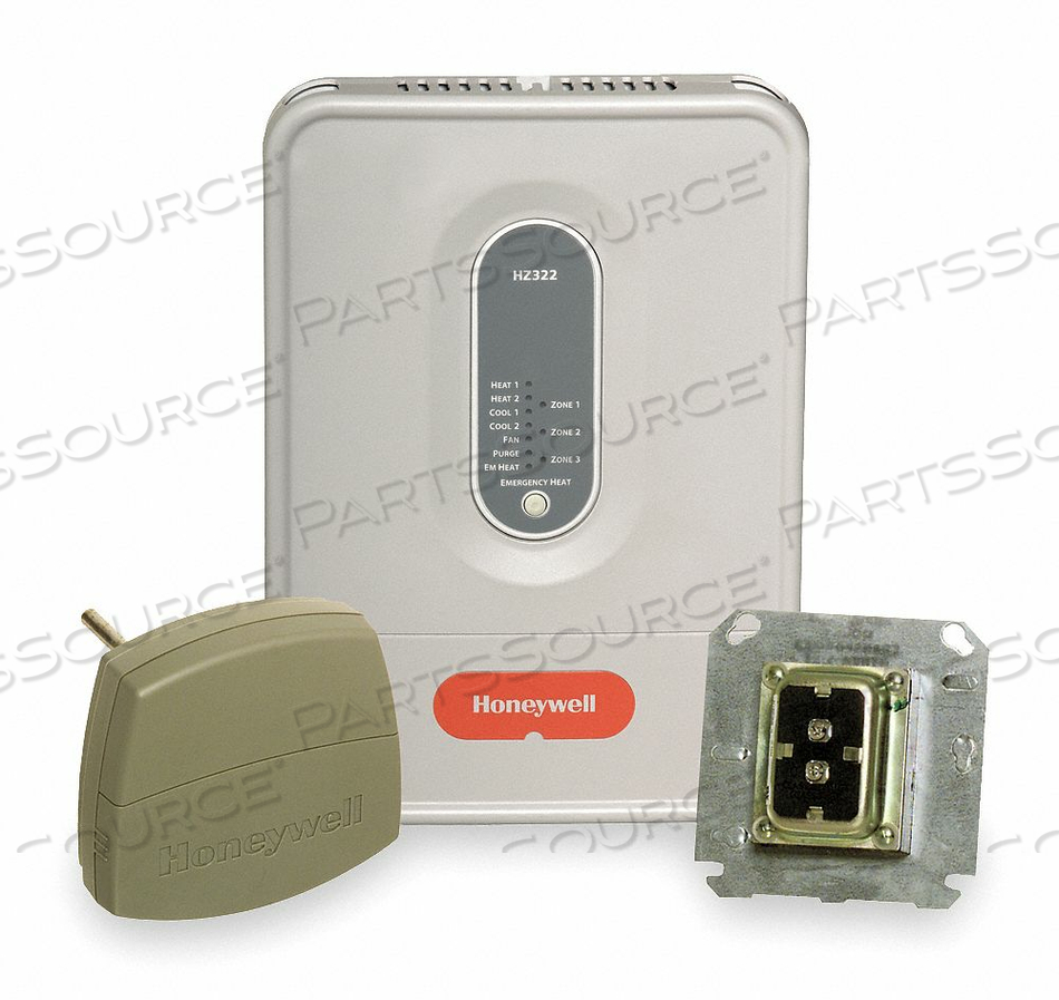 MULTI STAGE 2H-2C TRUEZONE SYSTEM KIT CONTROLS UP TO 3 ZONES INCLUDES HZ322 CONTROL PANEL C7735A DIS by Honeywell