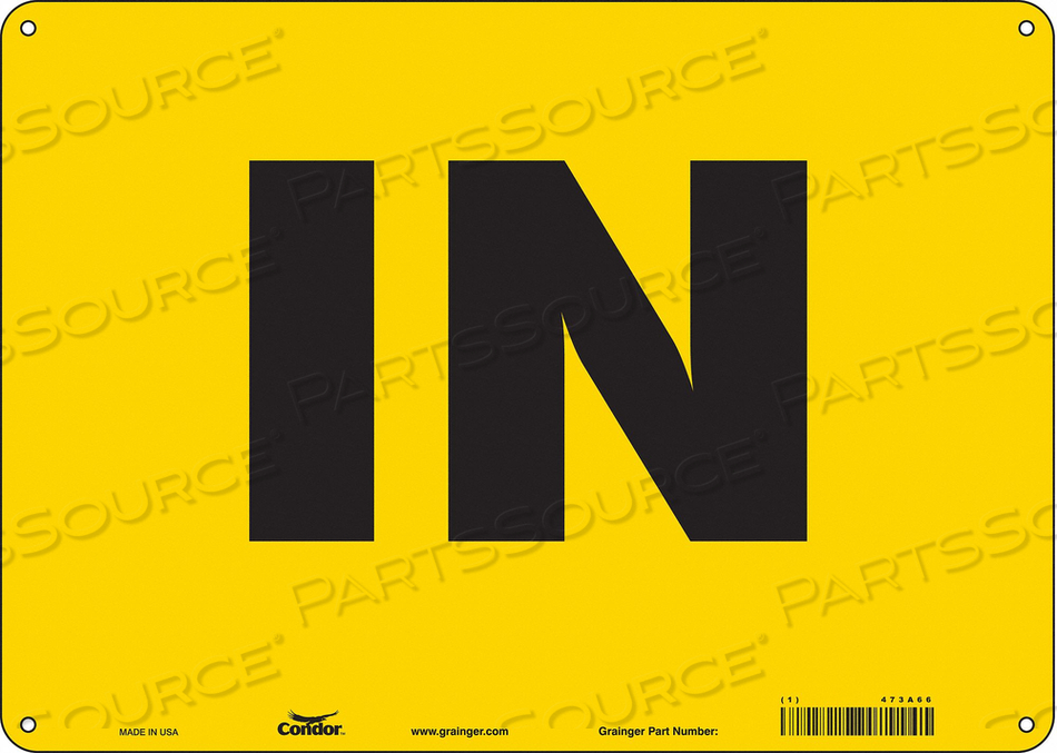 SAFETY SIGN 14 W 10 H 0.032 THICKNESS 