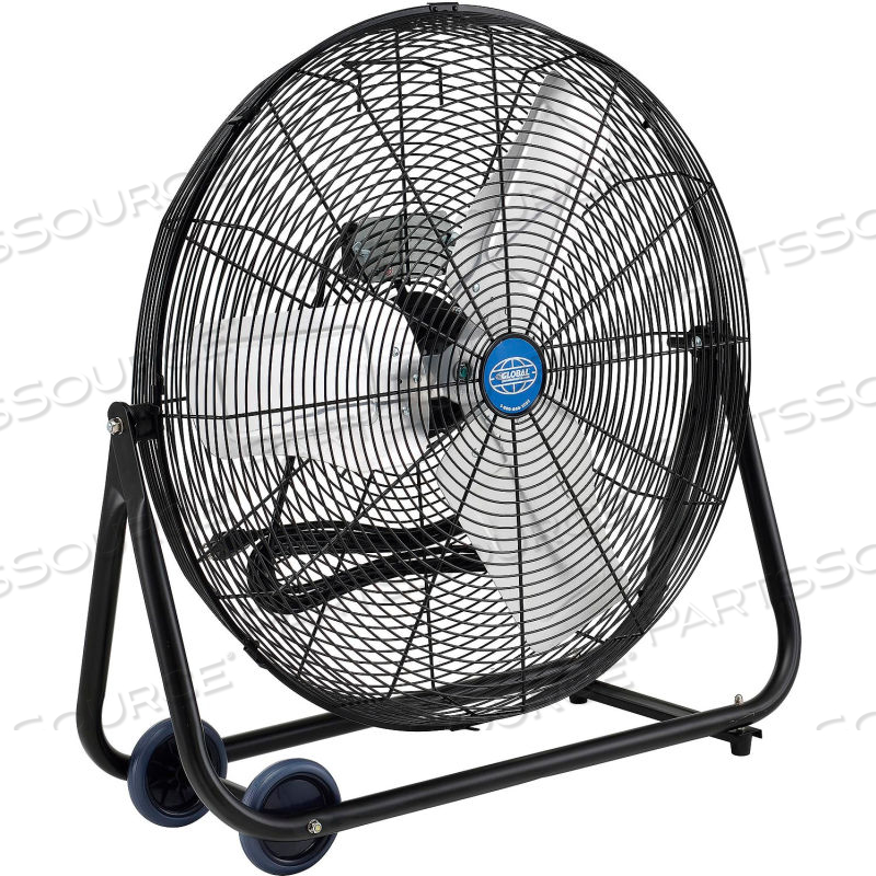 24" TILT FLOOR FAN - PORTABLE - DIRECT DRIVE - 7700 CFM - 1/4 HP by Approved Vendor