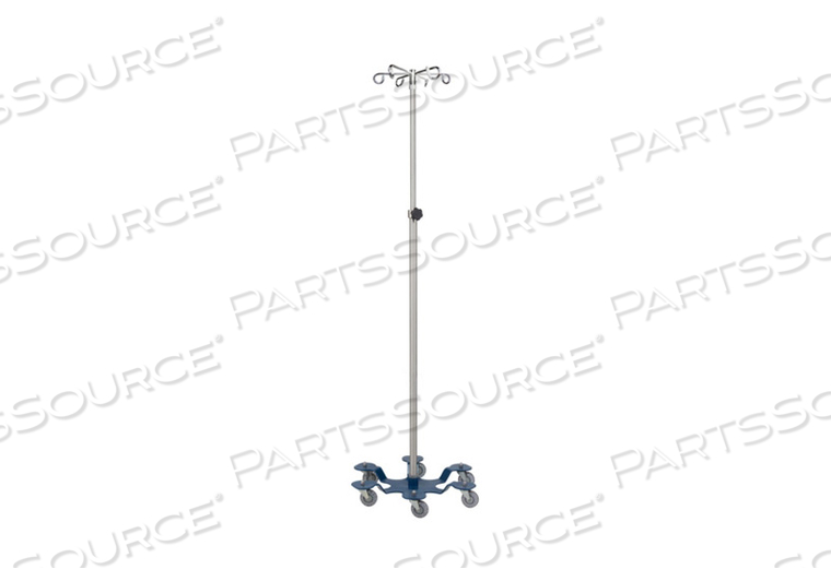 IV STAND HEAVY DUTY W/6 HOOK W/6 LEG LOW CENTER OF GRAVITY BASE STAINLESS STEEL by Blickman