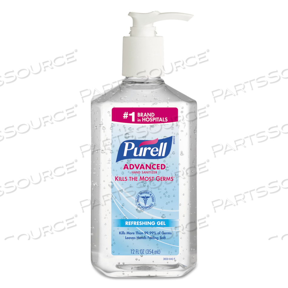 ADVANCED REFRESHING GEL HAND SANITIZER, 12 OZ PUMP BOTTLE, CLEAN SCENT by Purell ADVANCED REFRESHING GEL HAND SANITIZER, 12 OZ PUMP BOTTLE, CLEAN SCENT by Purell