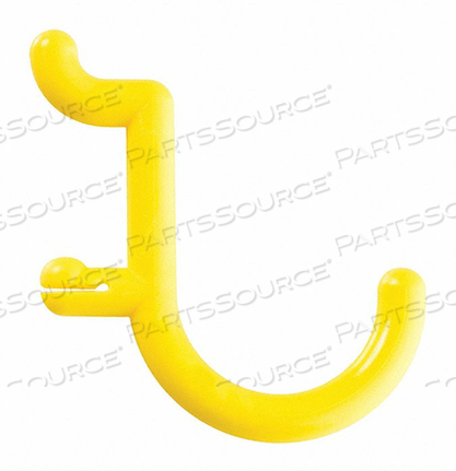 LOCKING PEGBOARD HOOKS 1IN.L YELLOW PK25 by Functionaire LOCKING PEGBOARD HOOKS 1IN.L YELLOW PK25 by Functionaire