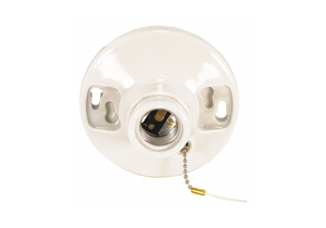 LAMP HOLDER 250W 250V WHITE by Satco