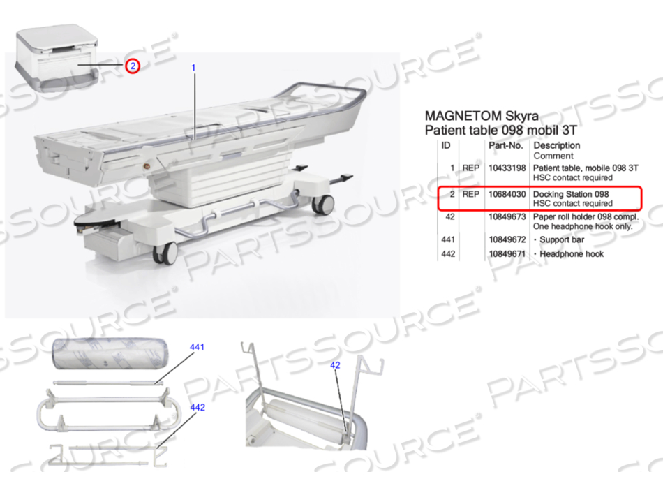 098 PACKED DOCKING STATION FOR MRI SCANNER by Siemens Medical Solutions 098 PACKED DOCKING STATION FOR MRI SCANNER by Siemens Medical Solutions