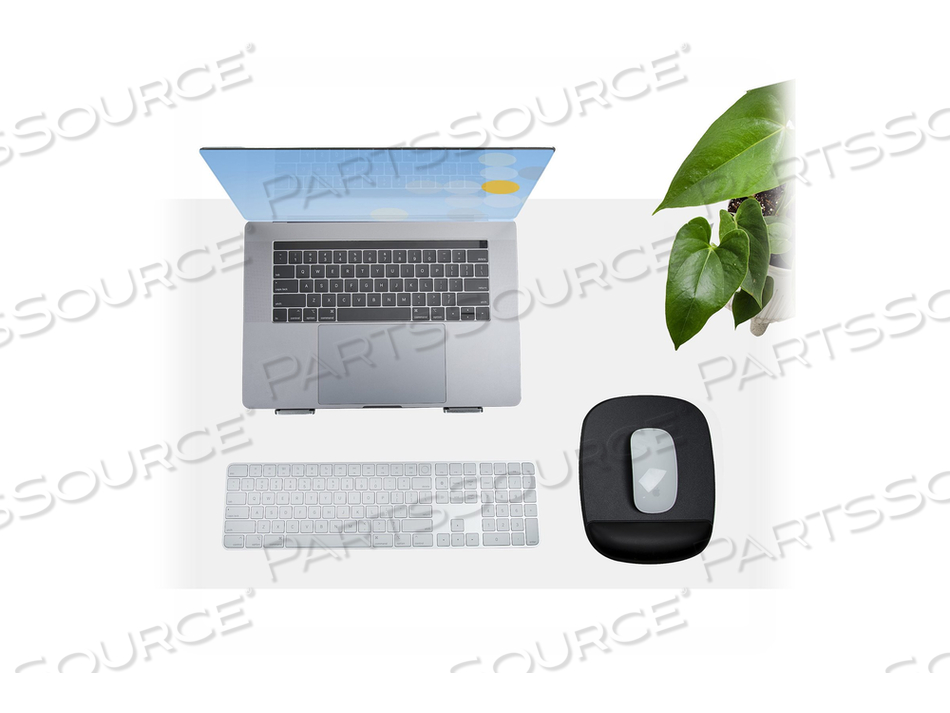MOUSE PAD WITH HAND REST, 6.7X7.1X 0.8 IN (17X18X2CM), ERGONOMIC MOUSE PAD WITH WRIST SUPPORT, DESK WRIST PAD W/ NON-SLIP PU BASE FOR OFFICE by StarTech.com Ltd.