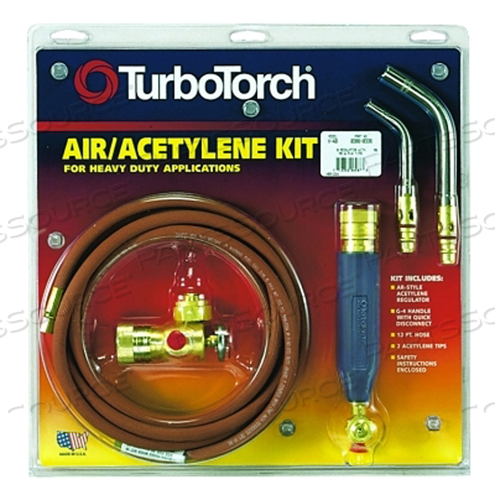 TORCH KIT SWIRLS, ACETYLENE, X-6MC, MC TANK by TurboTorch