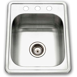 DROP IN STAINLESS STEEL 3-HOLES BAR/PREP SINK by Houzer Inc