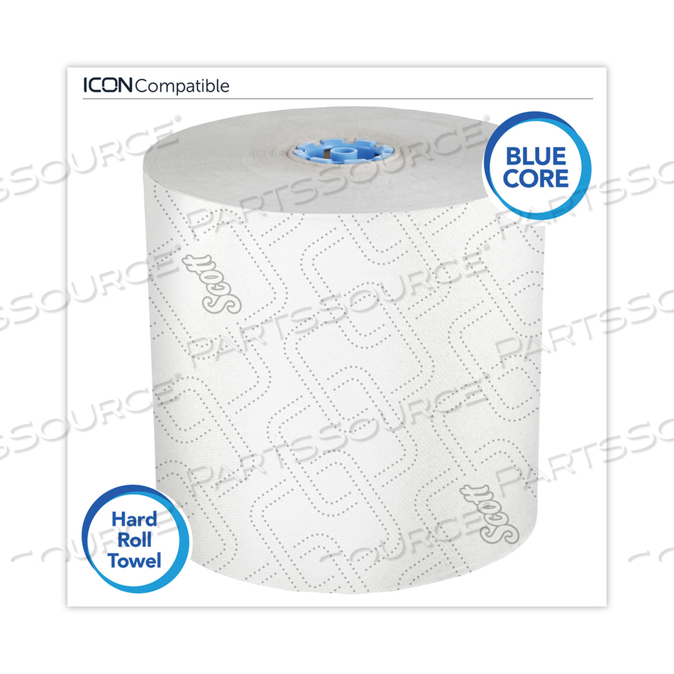 PRO HARD ROLL PAPER TOWELS WITH ELEVATED SCOTT DESIGN FOR SCOTT PRO DISPENSER, BLUE CORE ONLY, 1,150 FT ROLL/CARTON by Scott PRO HARD ROLL PAPER TOWELS WITH ELEVATED SCOTT DESIGN FOR SCOTT PRO DISPENSER, BLUE CORE ONLY, 1,150 FT ROLL/CARTON by Scott