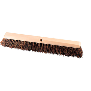 MILWAUKEE DUSTLESS 24"W HEAVY-DUTY PUSH BROOM HEAD WITH NATURAL PALMYRA BRISTLES AND WOOD FRAME by Gordon Brush Mfg