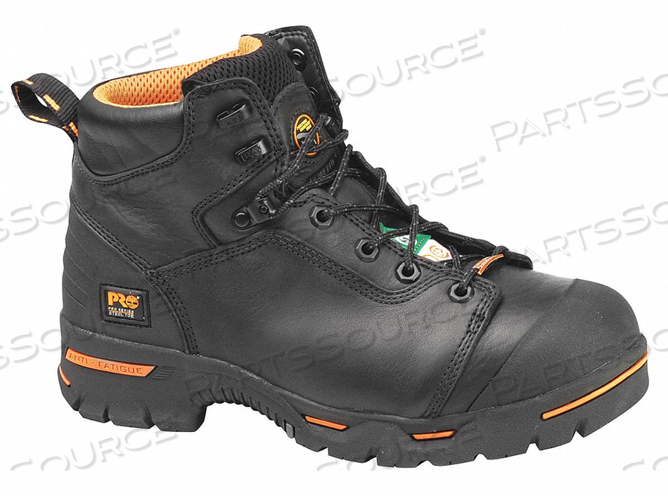 H9578 6 WORK BOOT 10-1/2 M BLACK STEEL PR 